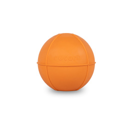 RUCAN BALL Medium Orange - M, średnio twarda, pomarańczowa piłka na przysmaki dla psa